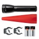 MAGLITE ML25LT-J201G Φακός ML25LT LED μαύρος & KIT ασφαλείας κόκκινο