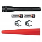 MAGLITE SP2201G Φακός MINI LED μαύρος & KIT ασφαλείας κόκκινο