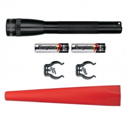 MAGLITE SP2201G Φακός MINI LED μαύρος & KIT ασφαλείας κόκκινο