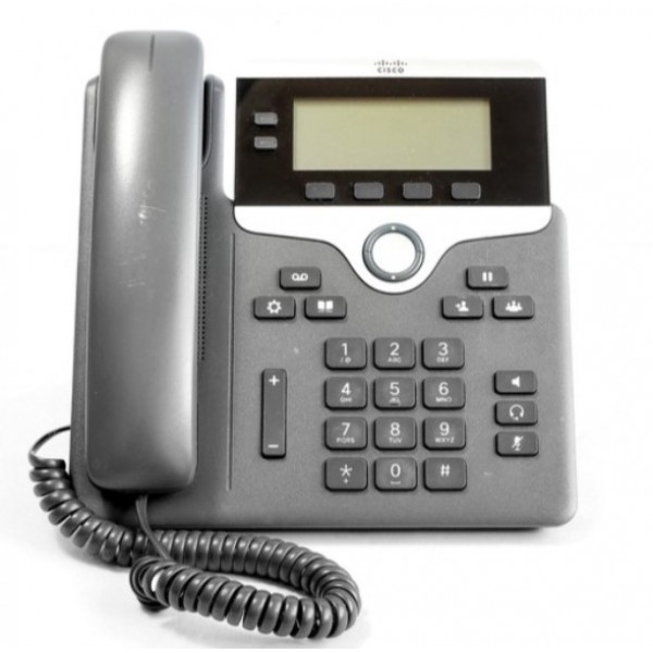 CISCO 7821 IP Τηλεφωνική συσκευή PoE Μαύρη CP-7821-K9 (Used B)