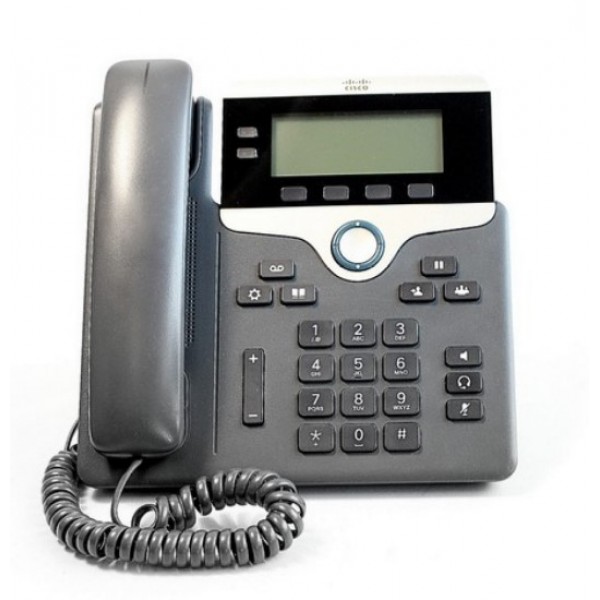 CISCO 7821 IP Τηλεφωνική συσκευή PoE Μαύρη CP-7821-K9 (Used)