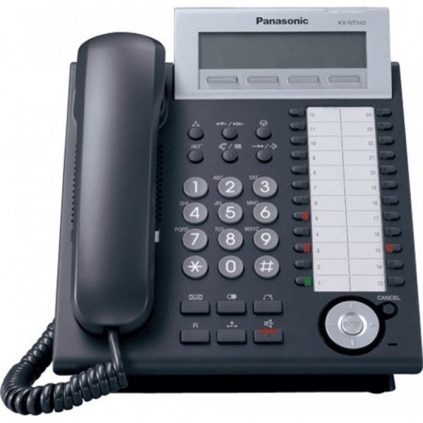 Panasonic KX-NT343 τηλεφωνική συσκευή μαύρη (Used)