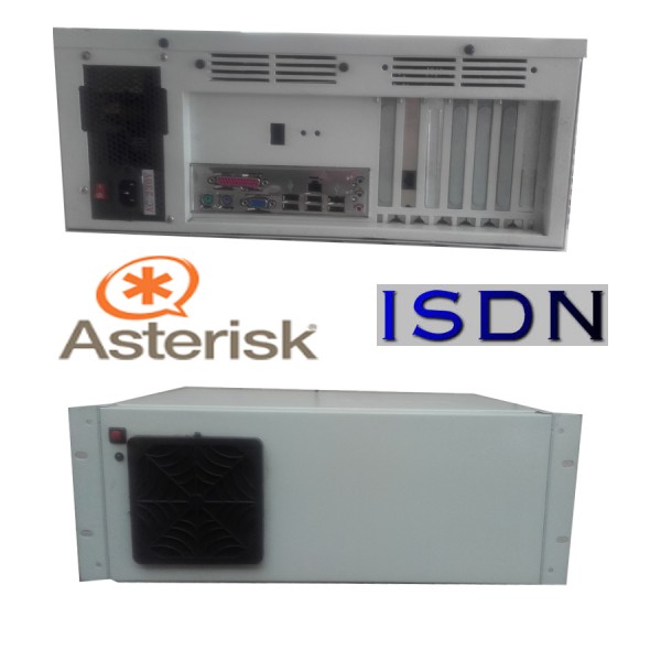 VOIP ASTERISK Τηλεφωνικό κέντρο με 1 ISDN Rackmount CStock