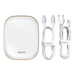 BASEUS docking station CAHUB-AU02, 2x USB, HDMI, SD/TF, RJ45, λευκό