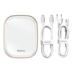  BASEUS docking station CAHUB-AU02, 2x USB, HDMI, SD/TF, RJ45, λευκό