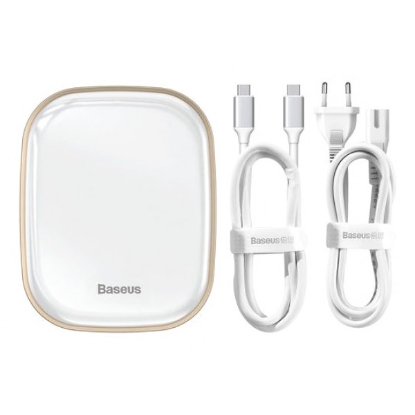 BASEUS docking station CAHUB-AU02, 2x USB, HDMI, SD/TF, RJ45, λευκό