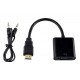 CAB-H071 μετατροπέας HDMI σε VGA θηλυκό με audio jack