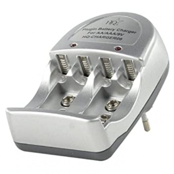 Φορτιστής μπαταριών με 4 υποδοχές φόρτισης AA/AAA/9V 