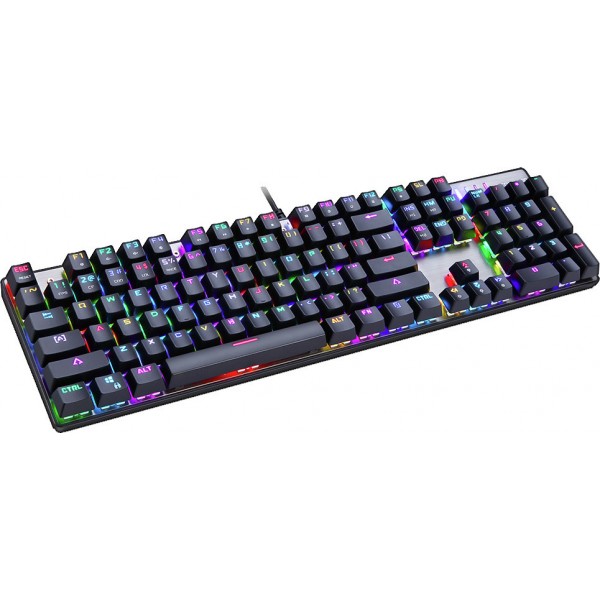 Motospeed Inflictor CK104 Ασημί, Μπλε διακόπτες (GR) 