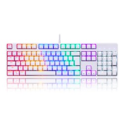 Motospeed CK107 Λευκό, Μπλέ Διακόπτες