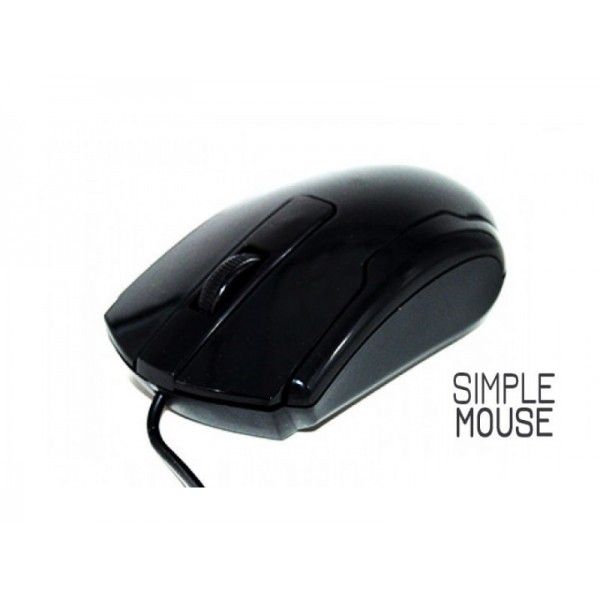 Ενσύρματο ποντίκι με ανάλυση 1000 dpi σε χρώμα Μαύρο