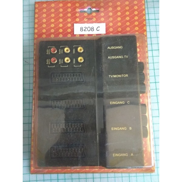 Επιλογέας με 4 Scart θηλ. και 2 RCA σε TV Monitor 8208C