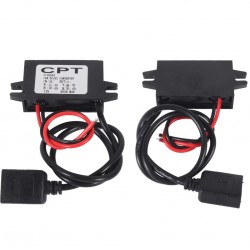 DC-DC Μετατροπέας τάσης In 12V Out 5V/3A Cable USB