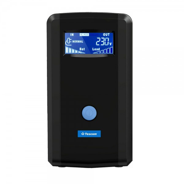 TESCOM Leo Plus LCD 1200AP UPS Line Interactive (UPS.0787) (TSLCD1200PLUS)