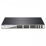 D-LINK DES-1210-28P 24-Port Fast Ethernet PoE +2 Gigabit Ethernet +2 Combo SFP Unmanaged Metro Desktop Rackmount Switch