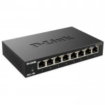 D-LINK DGS-108 8-Port Gigabit Ethernet 10/100/1000 Unmanaged Desktop Switch