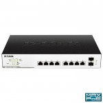 D-LINK DGS-1100-10MPP 10-Port Max PoE Gigabit Smart Managed Switch με 8xMax Poe & 2xSFP ports, 242W