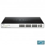 D-LINK DGS-1100-26MP 26-Port Max PoE Gigabit Smart Managed Switch με 24xPoE & 2xcombo 10/100/1000BASE-TX