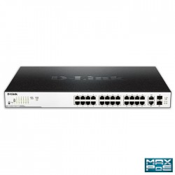 D-LINK DGS-1100-26MP 26-Port Max PoE Gigabit Smart Managed Switch με 24xPoE & 2xcombo 10/100/1000BASE-TX