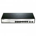 D-LINK DGS-1210-10 10-Port Gigabit Smart Managed switch, 8xGigabit & 2xSFP ports