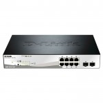 D-LINK DGS-1210-10P 10-Port Poe Gigabit Smart Managed switch, 8xPoE & 2xSFP ports
