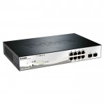 D-LINK DGS-1210-10P 10-Port Poe Gigabit Smart Managed switch, 8xPoE & 2xSFP ports