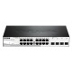 D-LINK DGS-1210-20 20-Port Gigabit Smart Managed switch, 16xGigabit & 4xSFP ports