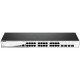 D-LINK DGS-1210-28/ME 28-Port Gigabit Metro Ethernet Smart Managed switch, 24xPoE Gigabit & 4xSFP ports
