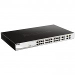 D-LINK DGS-1210-28MP 28-Port Max Poe Gigabit Smart Managed switch, 24xPoE & 4xSFP ports, 370W