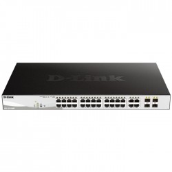D-LINK DGS-1210-28MP 28-Port Max Poe Gigabit Smart Managed switch, 24xPoE & 4xSFP ports, 370W