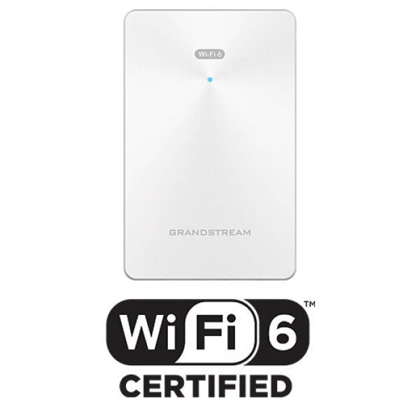 Grandstream GWN7661 In-Wall 802.11ax (Wi-Fi 6) Dual-Band 2x2:2 MU-MIMO with DL/UL OFDMA technology Access Point, POE