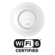 Grandstream GWN7662 Wi-Fi 6 Indoor 2.4Gz 2x2:2 and 5GHz 4×4:4 MU-MIMO Access Point, POE