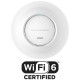 Grandstream GWN7665 WiFi 6E Tri-Band 2x2:2 MU-MIMO Indoor Wireless Access Point, PoE