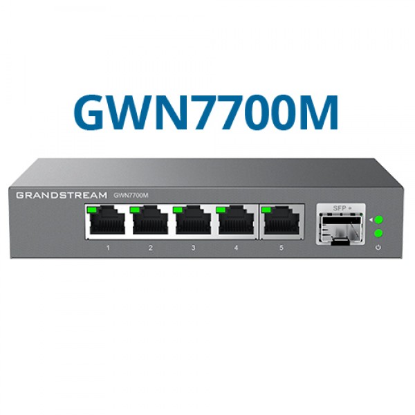 Grandstream GWN7700M 5-Port 2.5G Multi-Gigabit and 1 SFP+ Port Unmanaged Network Switch