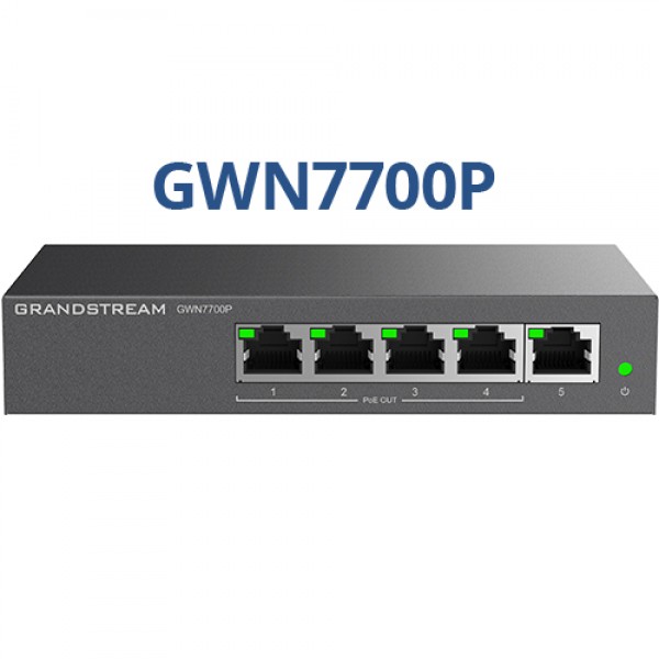 Grandstream GWN7700P 5-Port Gigabit Unmanaged PoE Switch