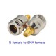 N-Type female to SMA female Adaptor