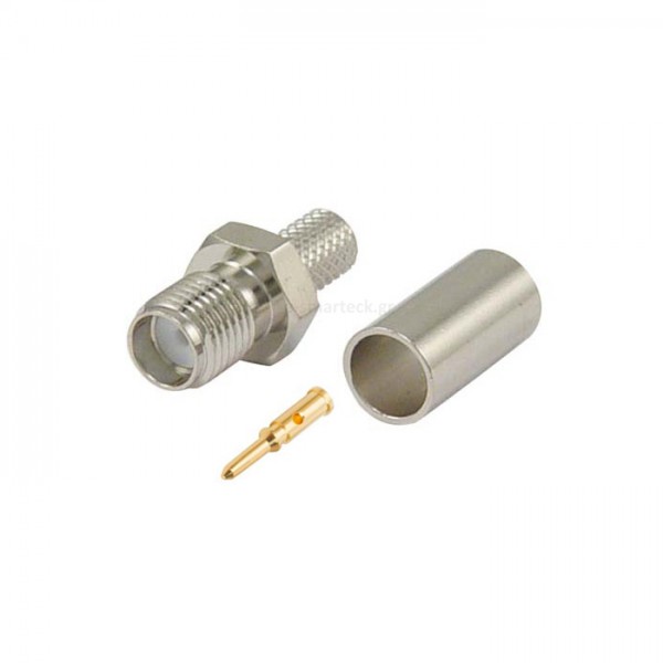 RP-SMA Female Connector Crimp for LMR-200/RG58