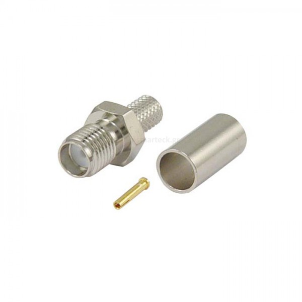 SMA Female Connector Crimp for LMR-200/RG58