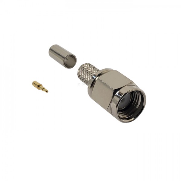 SMA Male Connector Crimp for LMR-200/RG58