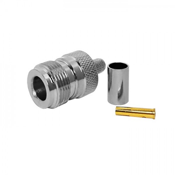 Connector N-Type Female Crimp για ομοαξονικό καλώδιο RG-8 (LMR-400)