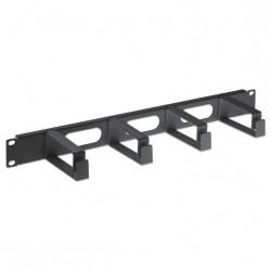 INTELLINET INT 711074 Πάνελ διαχείρισης καλωδίων 1U για καμπίνες 19'', με δαχτυλίδια 55 x 26 mm