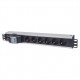 INTELLINET INT 711432 Πολύπριζο ρεύματος 1. 5U rackmount 19'', 6 θέσεων σούκο με διπλό ασφαλειοδιακόπτη
