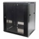 INTELLINET INT 711777 Επιτοίχια καμπίνα 19'', 9U (570x450mm), συναρμολογημένη, σε μαύρο χρώμα