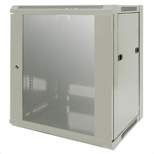 INTELLINET INT 711944 Επιτοίχια καμπίνα 19'', 15U (570x450mm), Flatpack σε γκρι χρώμα