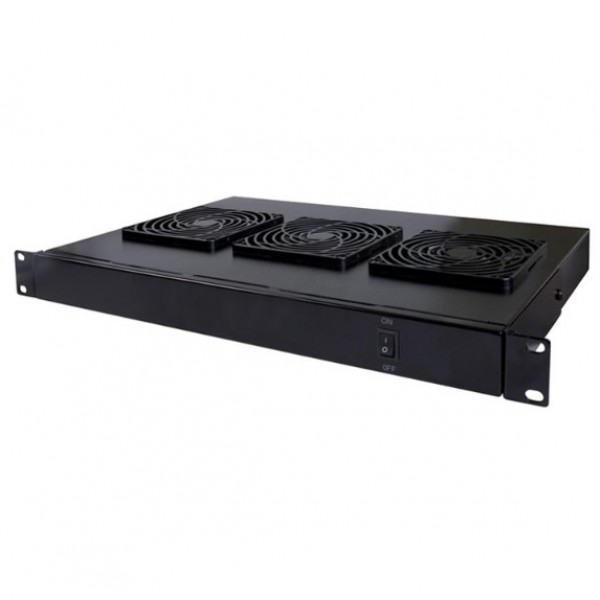 INTELLINET INT 712668 Μονάδα εξαερισμού rackmount 19'', με 3 ανεμιστήρες 120 x 120 mm, 1U ύψος