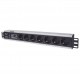 INTELLINET INT 714006 Πολύπριζο ρεύματος 1. 5U rackmount 19'', 7 θέσεων σούκο με προστασία υπέρτασης