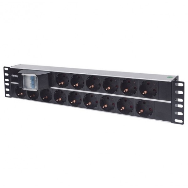 INTELLINET INT 714051 Πολύπριζο ρεύματος 2U rackmount 19'', 15 θέσεων σούκο με διπλό ασφαλειοδιακόπτη INTELLINET INT 714051 Πολύπριζο ρεύματος 2U rackmount 19'', 15 θέσεων σούκο με διπλό ασφαλειοδιακόπτη