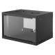 INTELLINET INT 714143 Επιτοίχια καμπίνα 19'', 6U (540x400mm), Flatpack, σε μαύρο χρώμα