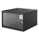 INTELLINET INT 714785 Επιτοίχια καμπίνα 19'', 6U (540x560mm), Flatpack, σε μαύρο χρώμα