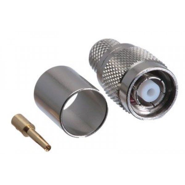 RP-TNC male Connector Crimp για καλώδιο LMR400 / CNT400